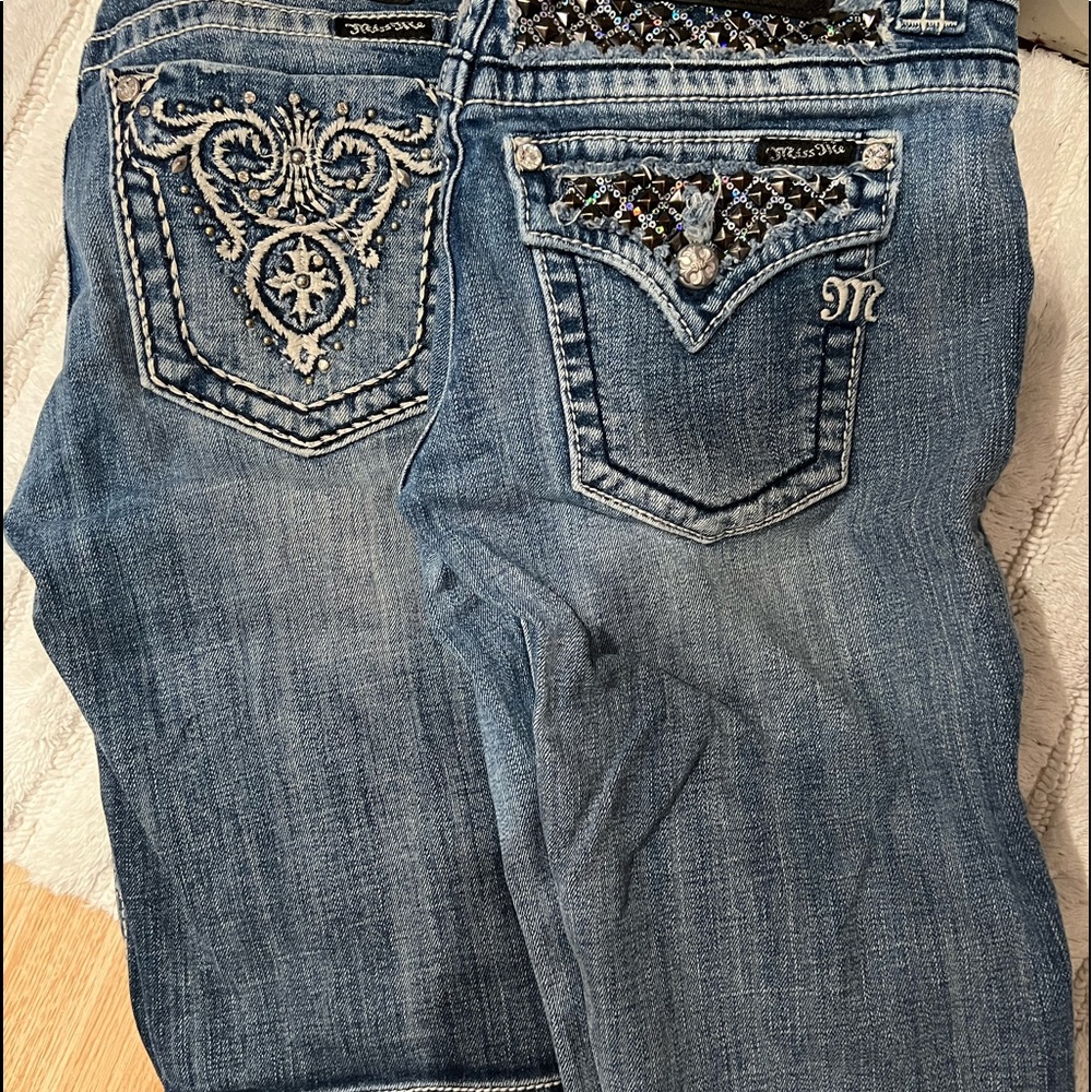 2 pair miss me Bermuda shorts size 29